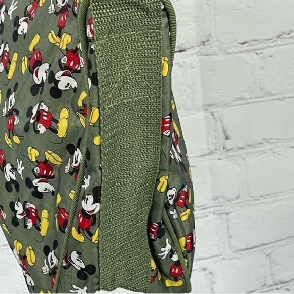 Mickey Mouse Purse From Disney Olive Green With Mickeys All Over shoulder Bag - Picture 3 of 8